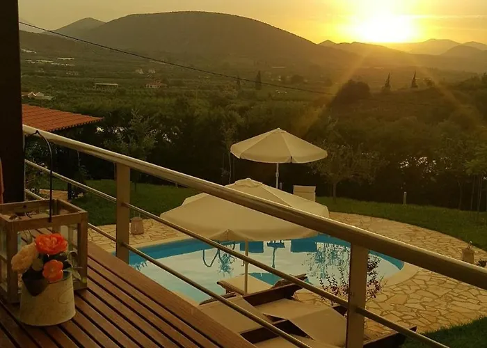 Private Pool Garden Bbq 5' Sea Villa Nafplion